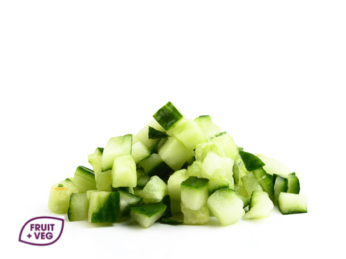 Prepared Cucumber Diced 10mm