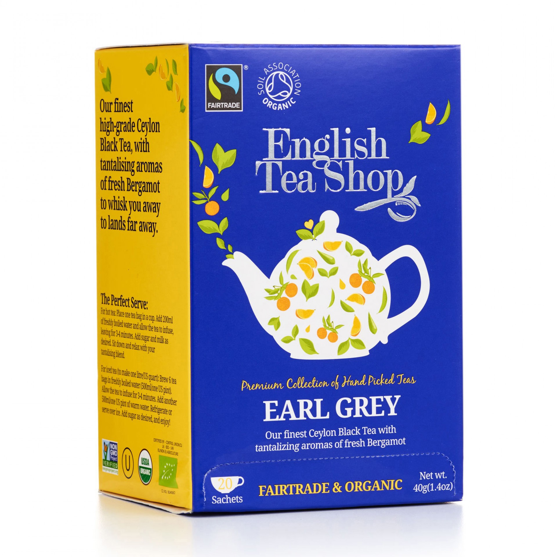 English Tea Shop - Earl Grey Tag & Envelope Tea Bags