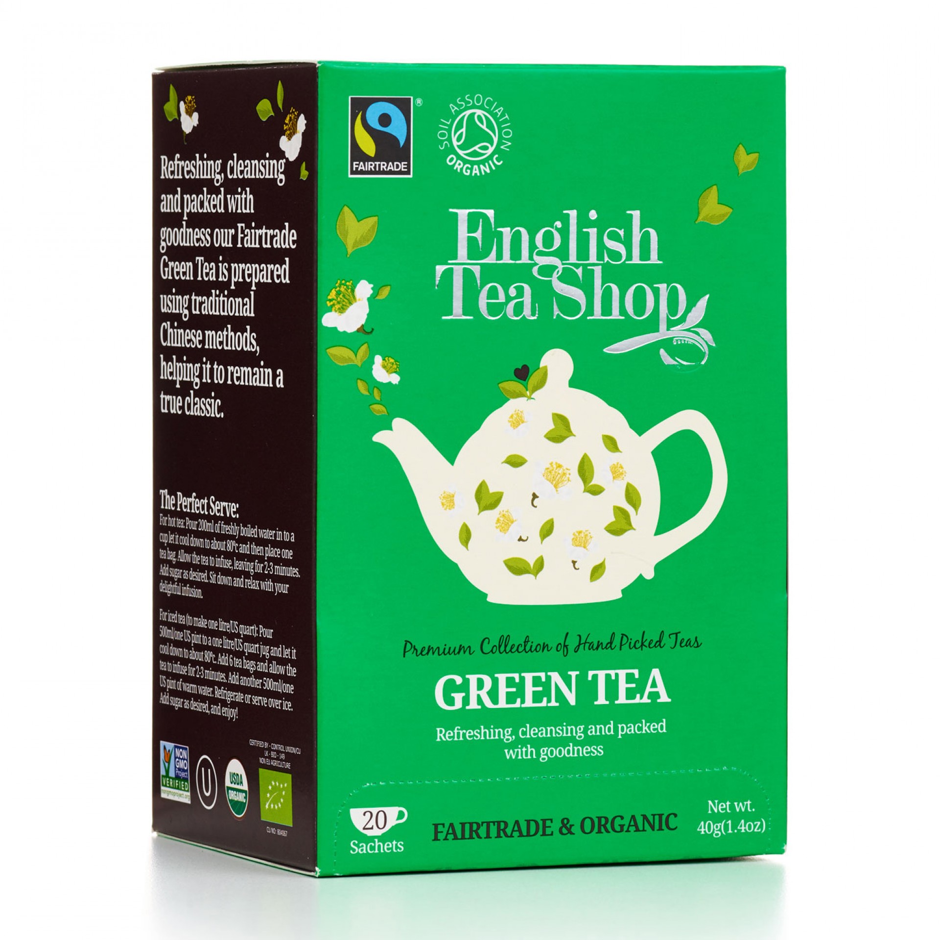 English Tea Shop - Green Tea Tag & Envelope Tea Bags